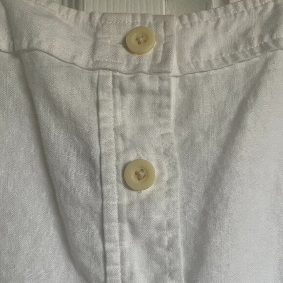 Everlane The Linen Picnic Top in White - Picture 3 of 4